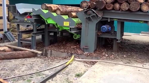 实拍木材厂加工过程 太震撼了,木头进入出来就是高级货